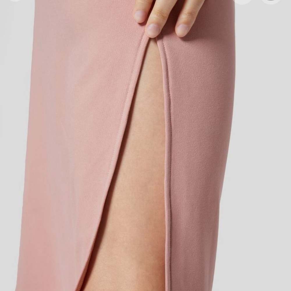 Ribbed High Waisted Drawstring Side Pocket Split Solid A-line
Midi Casua… - Picture 7 of 11